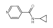 4-PYRIDINECARBOXAMIDE,N-CYCLOPROPYL- Structure