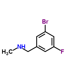 1-(3-Bromo-5-fluorophenyl)-N-methylmethanamine Structure