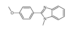 2-(4-methoxyphenyl)-1-methylbenzimidazole结构式