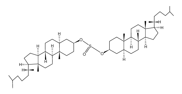di-(5α-cholestanyl-(3β))-sulfite结构式