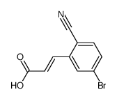 trans-3-(5-bromo-2-cyanophenyl)propenoic acid Structure