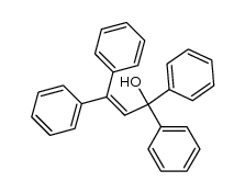 1,1,2,2-tetraphenyl-2-propen-1-ol Structure