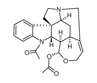 (17R)-1-Acetyl-19,20-didehydro-17,18-epoxycuran-17-ol acetate structure