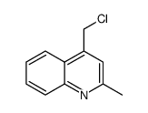 4-氯甲基-2-甲基喹啉结构式