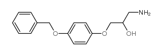 3-(4-苄氧基苯氧基)-2-羟基丙胺结构式