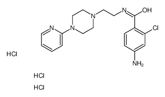 4-amino-2-chloro-N-[2-(4-pyridin-2-ylpiperazin-1-yl)ethyl]benzamide,trihydrochloride Structure