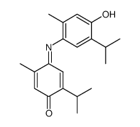 2-isopropyl-5-methyl-[1,4]benzoquinone-4-(4-hydroxy-5-isopropyl-2-methyl-phenylimine)结构式