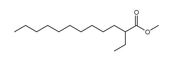 methyl 2-ethyldodecanoate结构式