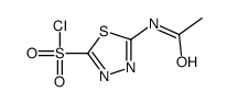2-乙酰氨基-5-氯磺酰基-1,3,4-噻二唑结构式