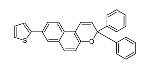 3,3-diphenyl-8-thiophen-2-ylbenzo[f]chromene Structure
