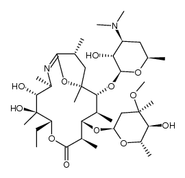 9-deoxo-6-deoxy-6,9-epoxy-9,9a-didehydro-9a-aza-homoerythromycin A Structure