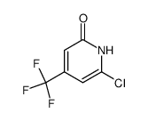 2-Chloro-6-hydroxy-4-(trifluoromethyl)pyridine Structure
