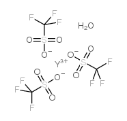 Yttrium(III) trifluoromethanesulfonate hydrate structure