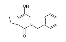 1-苄基-3(R)-乙基-哌嗪-2,5-二酮结构式