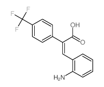 3-(2-aminophenyl)-2-[4-(trifluoromethyl)phenyl]prop-2-enoic acid Structure
