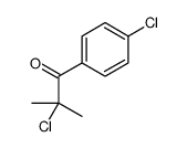 2-chloro-1-(4-chlorophenyl)-2-methylpropan-1-one结构式