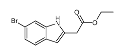 ethyl 2-(6-bromo-1H-indol-2-yl)acetate Structure
