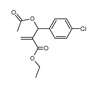 ethyl 2-(acetoxy(4-chlorophenyl)methyl)acrylate Structure