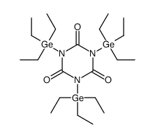 1,3,5-tris(triethylgermyl)-1,3,5-triazinane-2,4,6-trione Structure