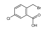 Benzoic acid, 2-(bromomethyl)-5-chloro- Structure
