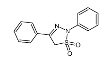 2,4-diphenyl-5H-thiadiazole 1,1-dioxide结构式