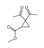 methyl 2,2-diacetylcyclopropane-1-carboxylate结构式
