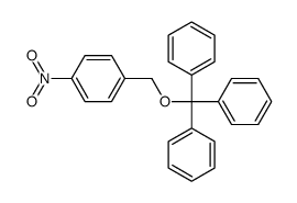 1-nitro-4-(trityloxymethyl)benzene结构式