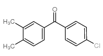 (4-chlorophenyl)-(3,4-dimethylphenyl)methanone Structure