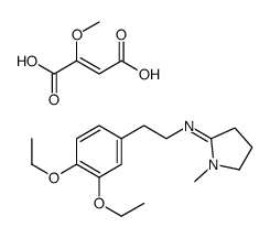 N-[2-(3,4-diethoxyphenyl)ethyl]-1-methylpyrrolidin-2-imine,(Z)-2-methoxybut-2-enedioic acid结构式