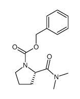(S)-benzyl 2-(dimethylcarbamoyl)pyrrolidine-1-carboxylate Structure