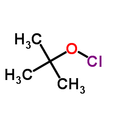 t-Butyl hypochlorite Structure