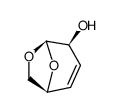 .beta.-D-threo-Hex-3-enopyranose, 1,6-anhydro-3,4-dideoxy-结构式