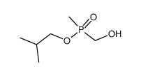 isobutyl (hydroxymethyl)(methyl)phosphinate Structure