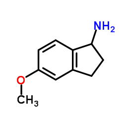 2,3-二氢-5-甲氧基-1H-茚-1-胺结构式