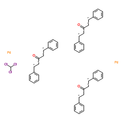 三(二亚苄基丙酮)二钯,氯仿加合物结构式