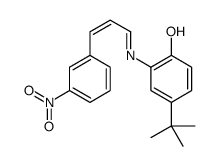 4-tert-butyl-2-[[(E)-3-(3-nitrophenyl)prop-2-enylidene]amino]phenol结构式