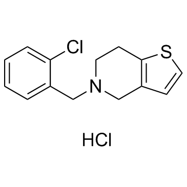 Ticlopidine Hydrochloride structure