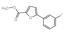 5-(3-氟苯基)-呋喃-2-羧酸甲酯结构式