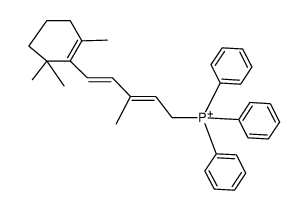 β-Ionylidenethyl-triphenyl-phosphonium结构式