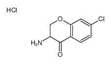 3-amino-7-chloro-2,3-dihydrochromen-4-one,hydrochloride结构式