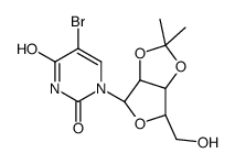 5-bromo-2',3'-O-isopropylideneuridine结构式