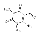 6-氨基-1,3-二甲基-2,4-二氧代-1,2,3,4-四氢嘧啶-5-甲醛结构式