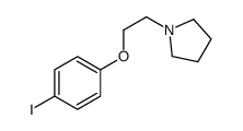 1-[2-(4-碘苯氧基)乙基]吡咯烷结构式