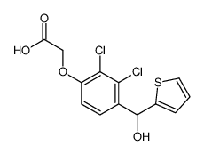 [2,3-Dichloro-4-[(2-thienyl)hydroxymethyl]phenoxy]acetic acid结构式