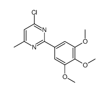 4-chloro-6-methyl-2-(3,4,5-trimethoxyphenyl)pyrimidine Structure
