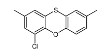 4-chloro-2,8-dimethylphenoxathiine结构式