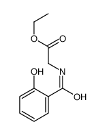 ethyl 2-[(2-hydroxybenzoyl)amino]acetate结构式
