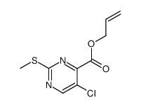 5-chloro-2-methylthio-4-(2-propenyloxy)pyrimidine结构式