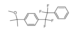 1-(1-Methoxy-1-methyl-ethyl)-4-(1,1,2,2-tetrafluoro-2-phenyl-ethyl)-benzene Structure