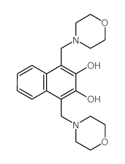 2,3-Naphthalenediol,1,4-bis(4-morpholinylmethyl)- Structure